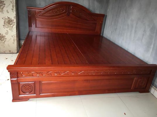 Giường ngủ gỗ xoan đào 03