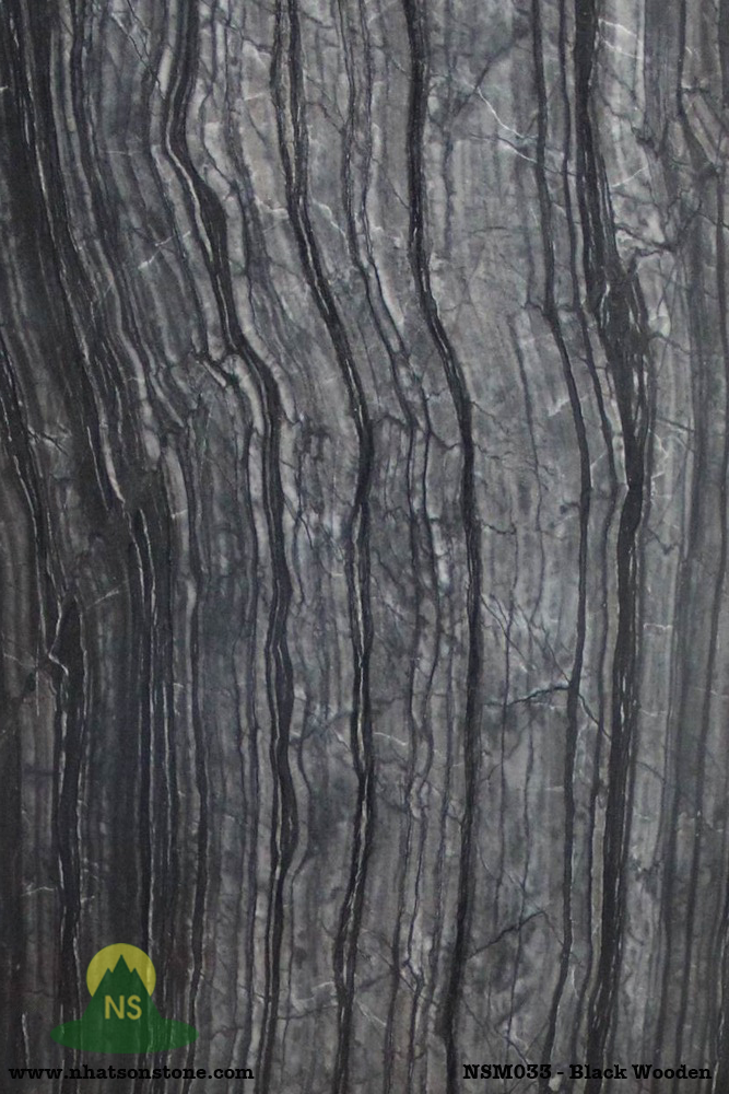 Đá Tự Nhiên Marble NSM033 - Wooden Black