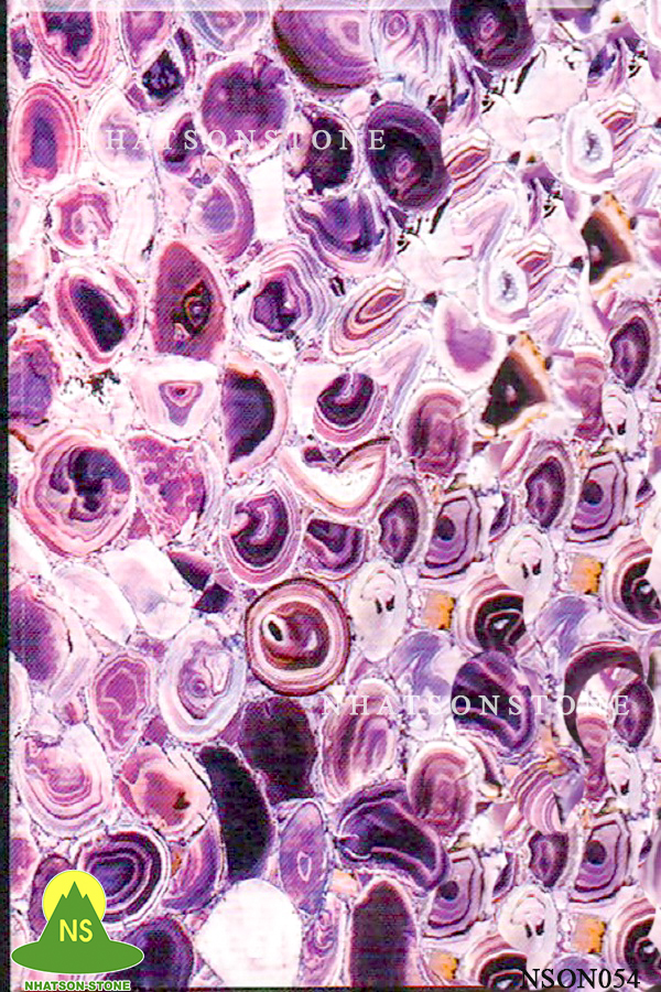 Đá Xuyên Sáng Onyx NSON54 - Purple Agate