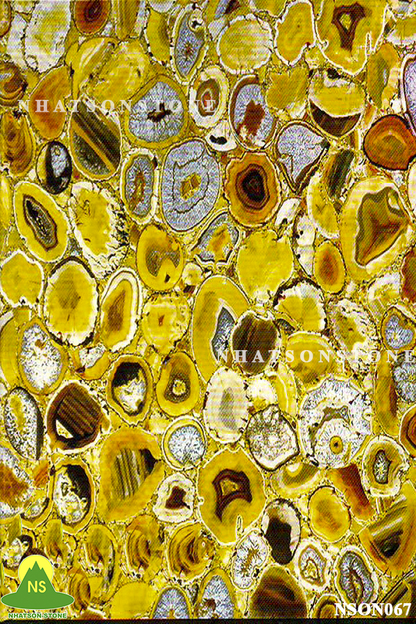 Đá Xuyên Sáng Onyx NSON067 - Yellow Agate
