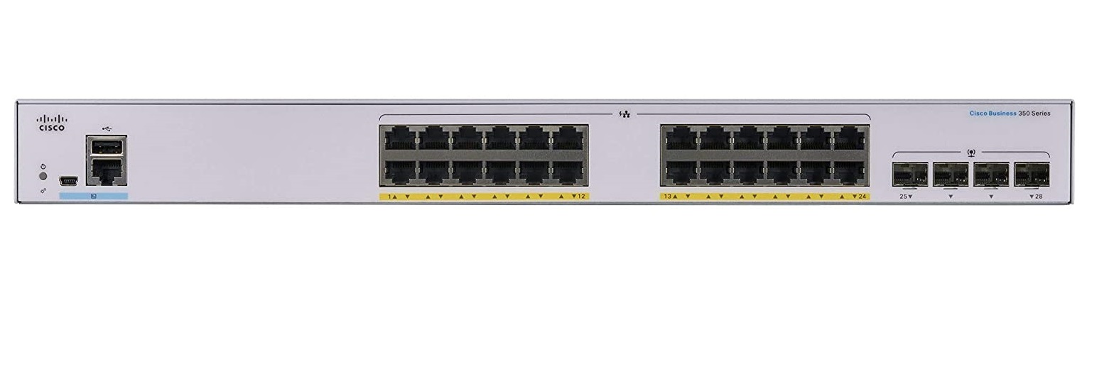 Switch CBS350-24P-4G hỗ trợ những tính năng tiên tiến trong một sản phẩm