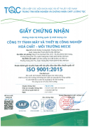 MECIE VIỆT NAM ĐÓN NHẬN CHỨNG NHẬN ISO 9001:2015