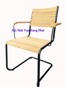 Ghế gỗ keo chân sắt GS5