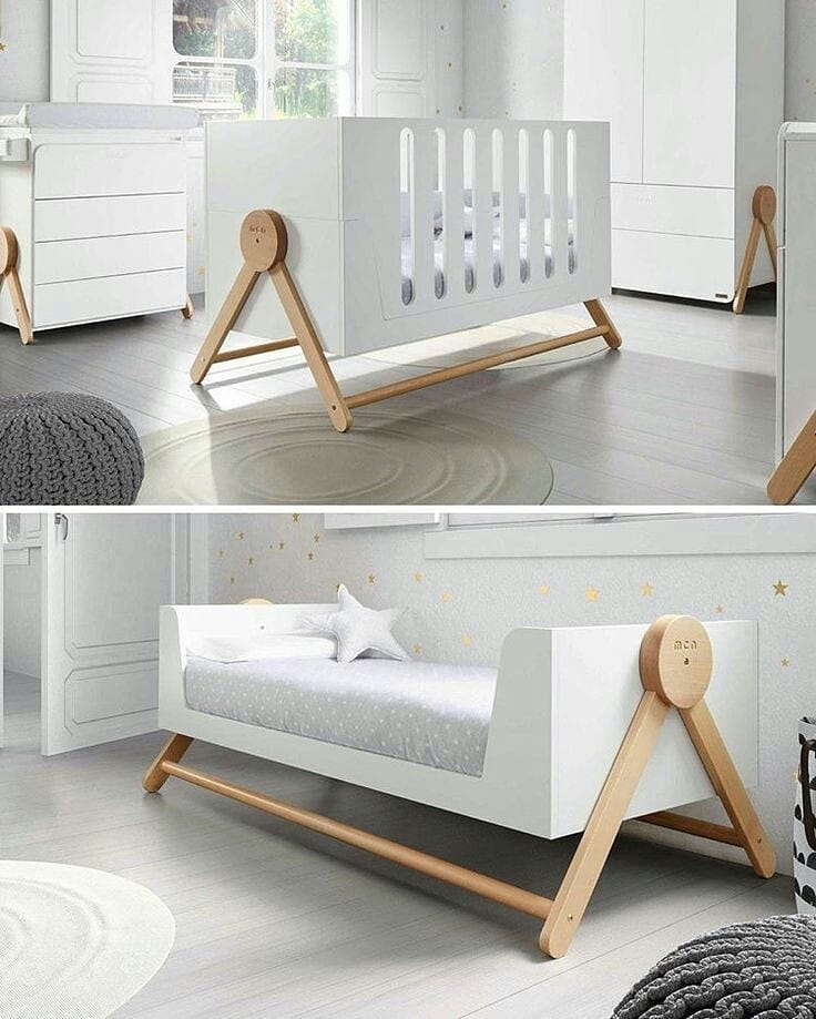 Giường ngủ cho bé phong cách hiện đại