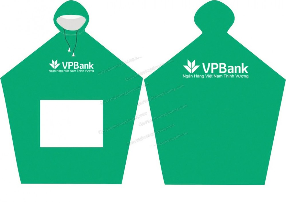 Áo mưa cánh dơi quà tặng ngân hàng VPbank