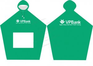 Áo mưa cánh dơi quà tặng ngân hàng VPbank