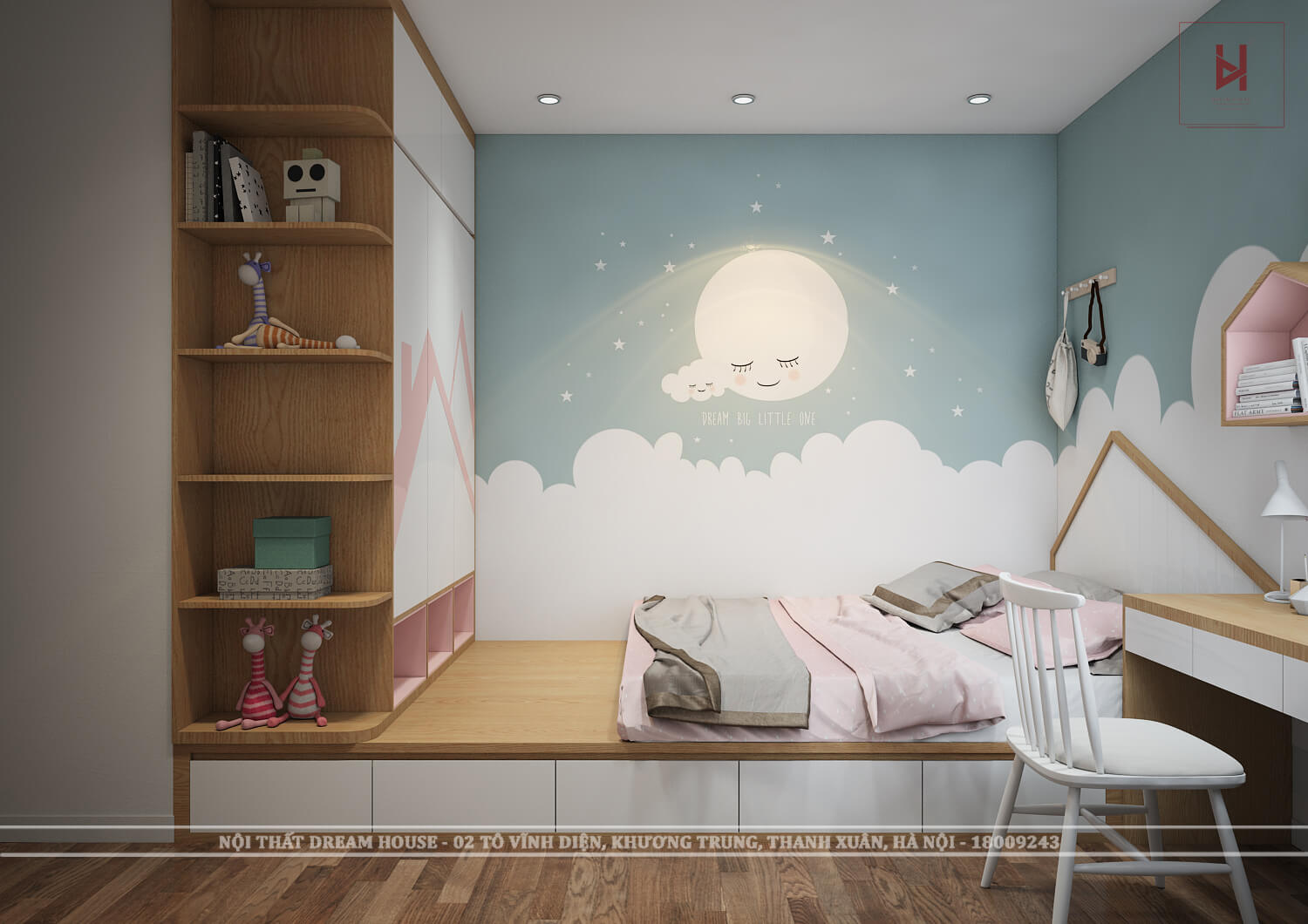 Giường Ngủ Kết Hợp Tủ Quần Áo - Phòng Ngủ Mong Đợi Cho Trẻ Em