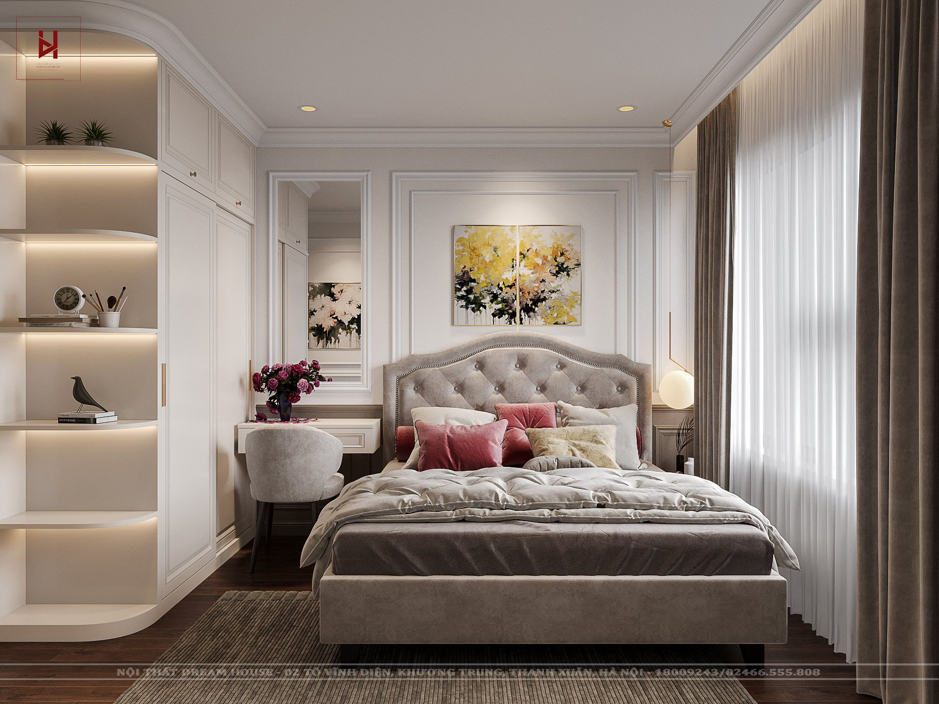 Top 50 mẫu thiết kế phòng ngủ master tân cổ điển đẹp nhất