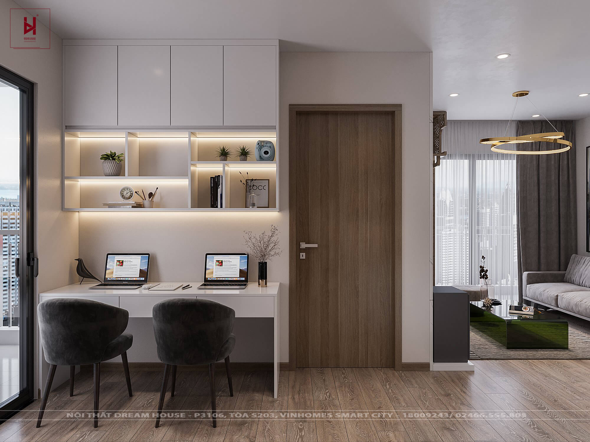 Bạn đang sống tại Vinhomes Smart City và đang muốn có một không gian sống đầy tính thẩm mỹ và thông minh? Hãy để chúng tôi giúp bạn với thiết kế nội thất chung cư Vinhomes Smart City 54m