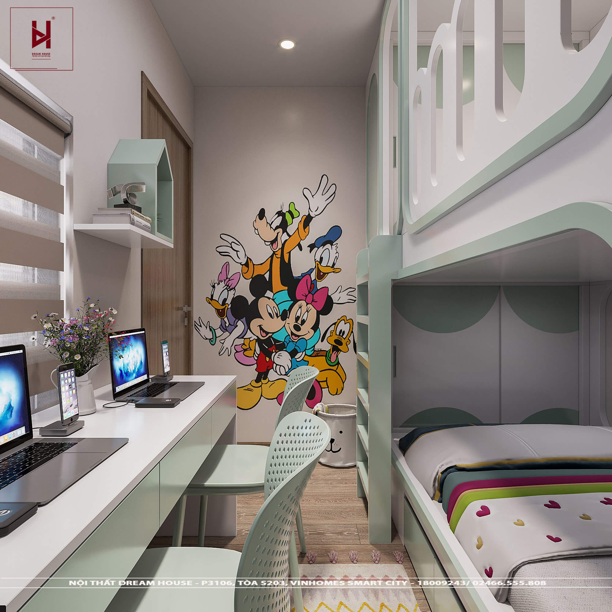 Với giường tầng cho phòng ngủ bé 8m2, bạn có thể tối ưu không gian phòng ngủ cho con của mình mà không cần phải lo lắng về việc không đủ chỗ để chơi. Hãy xem hình để tìm hiểu thêm về mẫu giường tầng đa dạng và đáng yêu này.
