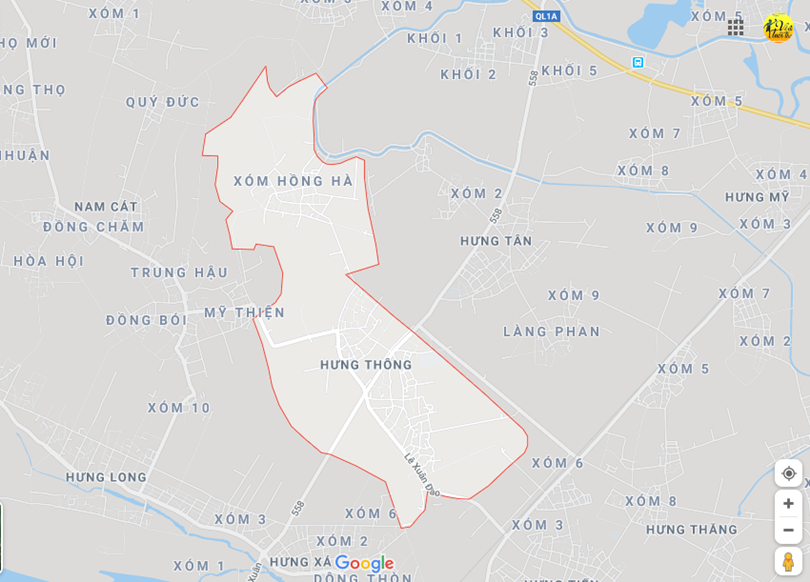 Hình ảnh vị trí địa lý tại Hưng thông, Hưng nguyên, Nghệ an