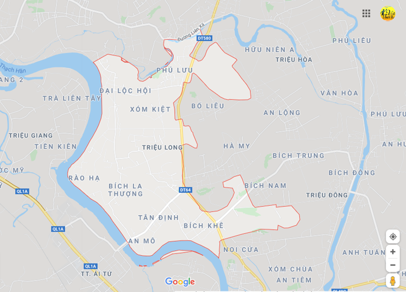 Hình ảnh vị trí địa lý tại Triệu long, Triệu phong, Quảng trị 