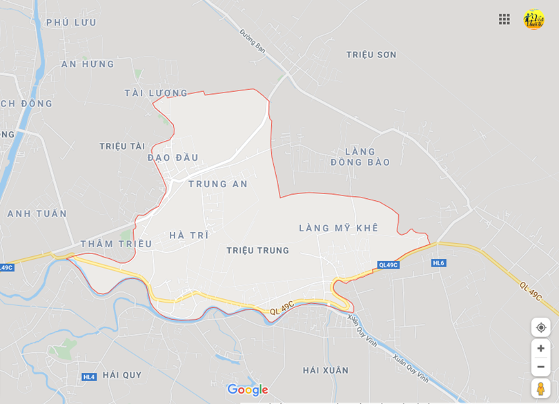 Hình ảnh vị trí địa lý tại Triệu trung, Triệu phong, Quảng trị