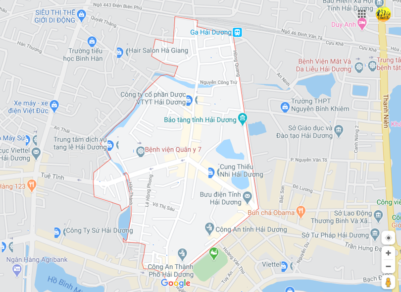 Hình ảnh vị trí địa lý tại Nguyễn trãi, thành phố Hải dương, tỉnh Hải dương