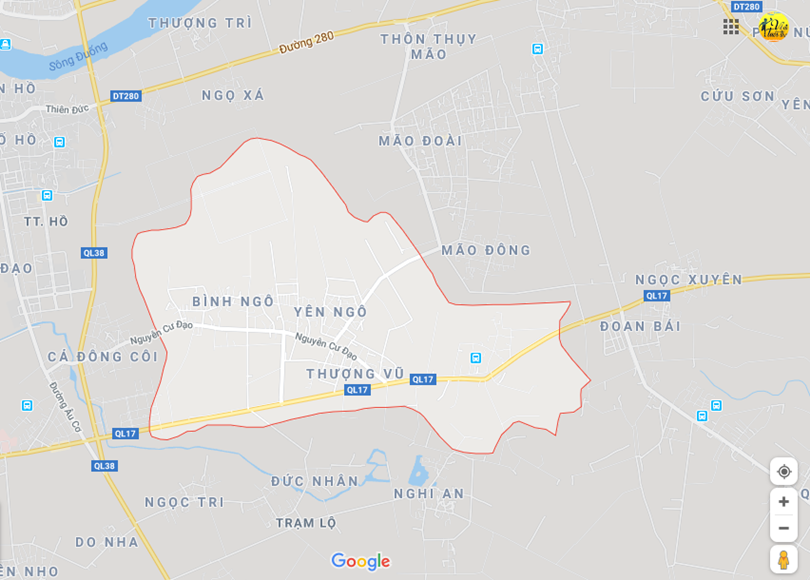 Hình ảnh vị trí địa lý tại An bình, Thuận thành, Bắc ninh