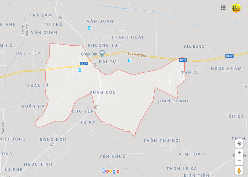 Hình ảnh vị trí địa lý tại Hà mãn, Thuận thành, Bắc ninh