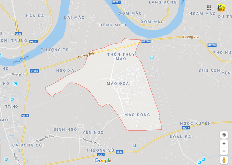 Hình ảnh vị trí địa lý tại Mão điền, Thuận thành, Bắc ninh 