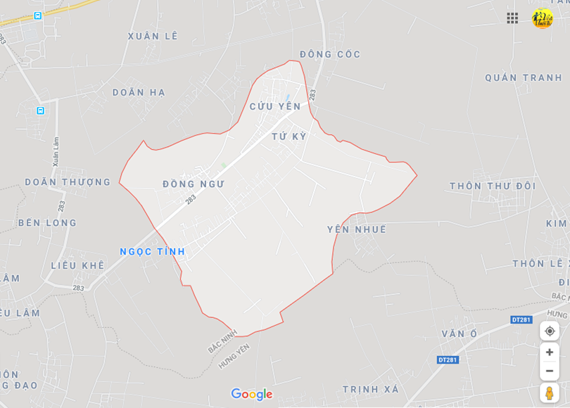 Hình ảnh vị trí địa lý tại Ngũ thái, Thuận thành, Bắc ninh