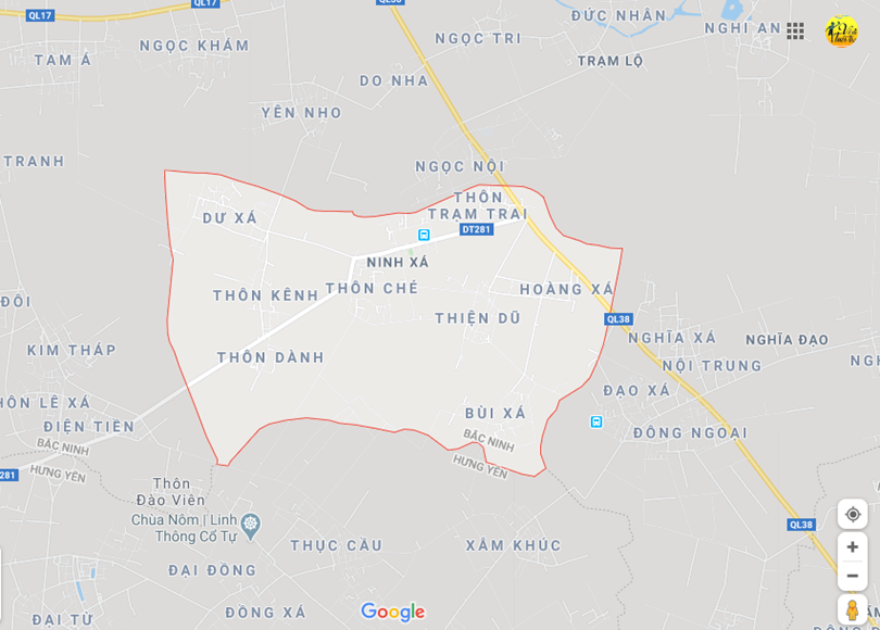 Hình ảnh vị trí địa lý tại Ninh xá, Thuận thành, Bắc ninh 