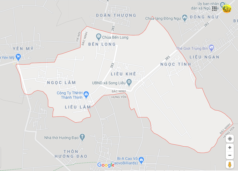 Hình ảnh vị trí địa lý tại Song liễu, Thuận thành, Bắc ninh