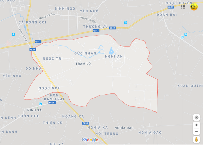 Hình ảnh vị trí địa lý tại Trạm lộ, Thuận thành, Bắc ninh