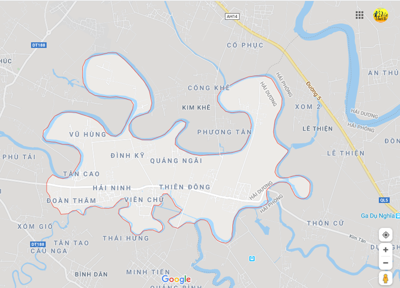 Hình ảnh vị trí địa lý tại Kim tân, Kim thành, hải dương 