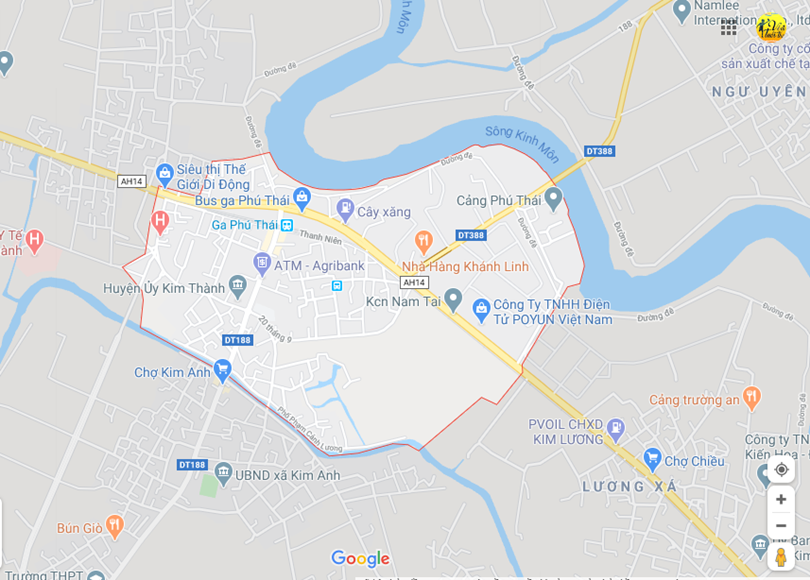 Hình ảnh vị trí địa lý tại Phú thái, Kim thành, hải dương