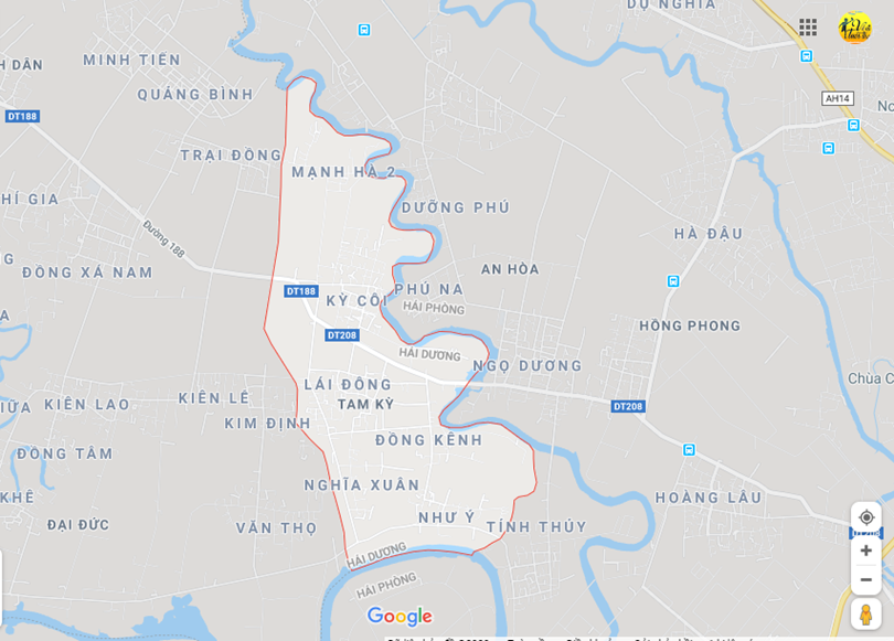 Hình ảnh vị trí địa lý tại Tam kỳ, Kim thành, hải dương