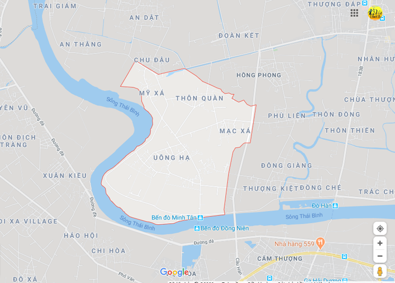 Hình ảnh vị trí địa lý tại Minh tân, Nam sách, Hải dương