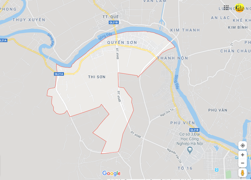 Hình ảnh vị trí địa lý tại Thi sơn, Kim bảng, Hà nam