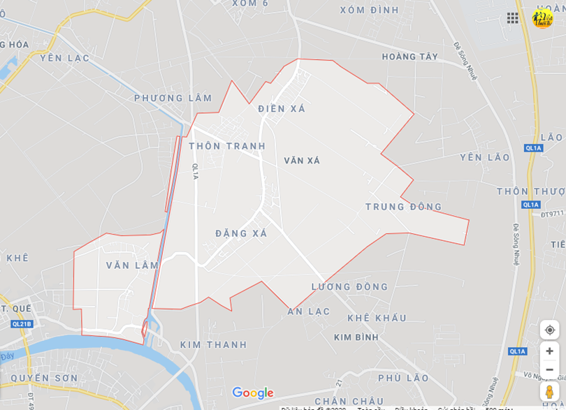 Hình ảnh vị trí địa lý tại Văn xá, Kim bảng, Hà nam