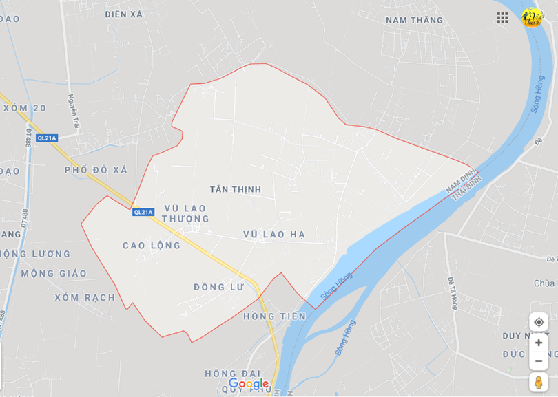 Hình ảnh vị trí địa lý tại Tân thịnh, Nam trực, Nam định