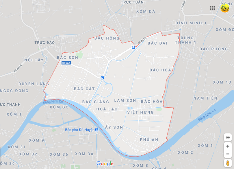 Hình ảnh vị trí địa lý tại Việt hùng, Trực ninh, Nam định 