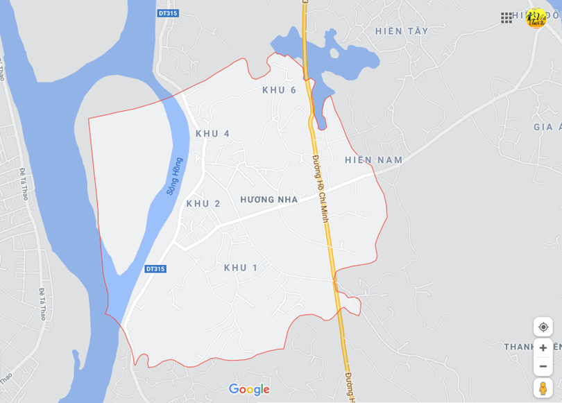 Ảnh vị trí địa lý tại Hương nha, Tam nông, Phú thọ