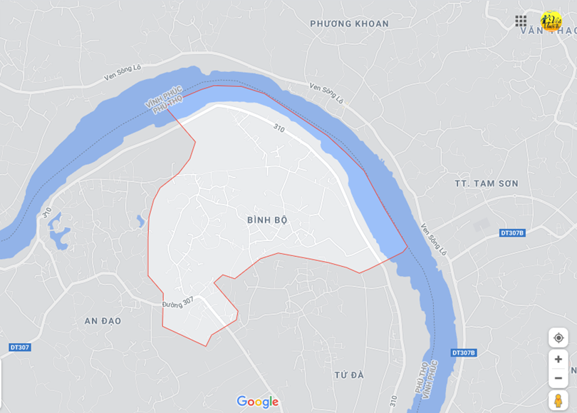 Hình ảnh vị trí địa lý tại Bình bộ, Phù ninh, Phú thọ