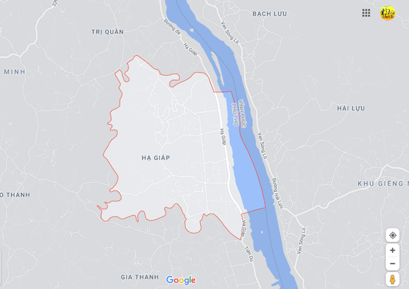 Hình ảnh vị trí địa lý tại Hạ giáp, Phù ninh, Phú thọ