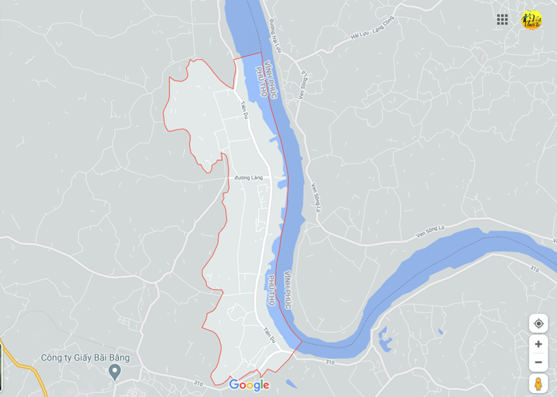 Hình ảnh vị trí địa lý tại Tiên du, Phù ninh, Phú thọ