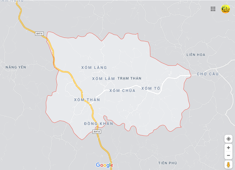 Hình ảnh vị trí địa lý tại Trạm thản, Phù ninh, Phú thọ
