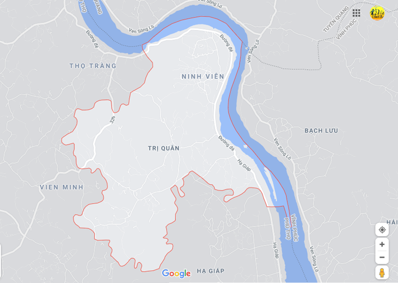 Hình ảnh vị trí địa lý tại Trị quận, Phù ninh, Phú thọ