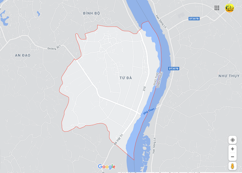 Hình ảnh vị trí địa lý tại Tử đà, Phù ninh, Phú thọ