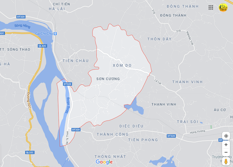 Hình ảnh vị trí địa lý tại Sơn cương, Thanh ba, Phú thọ 