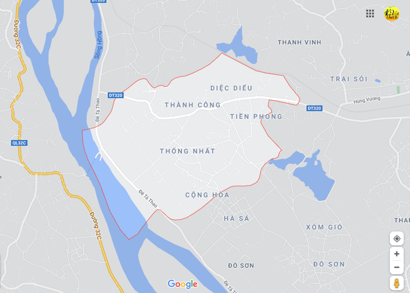Hình ảnh vị trí địa lý tại Thanh hà, Thanh ba, Phú thọ