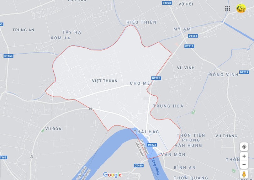 Hình ảnh vị trí địa lý tại Việt thuận, Vũ thư, Thái bình 