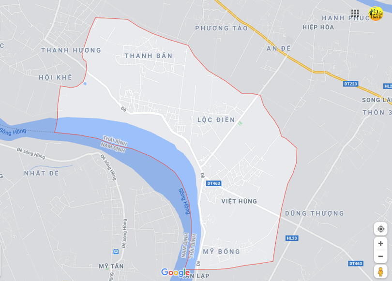 Hình ảnh vị trí địa lý tại Việt hùng, Vũ thư, Thái bình