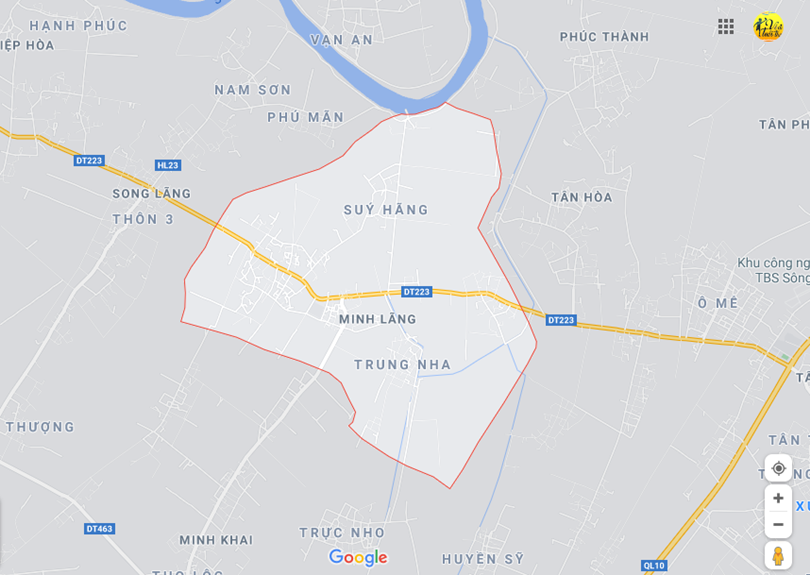Hình ảnh vị trí địa lý tại Minh lãng, Vũ thư, Thái bình