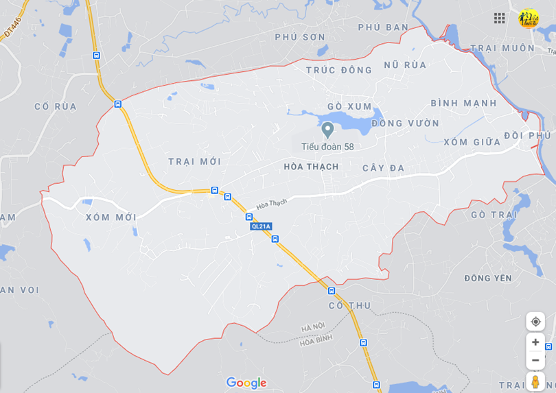 Hình ảnh vị trí địa lý tại Hòa thạch, Quốc oai, Hà nội