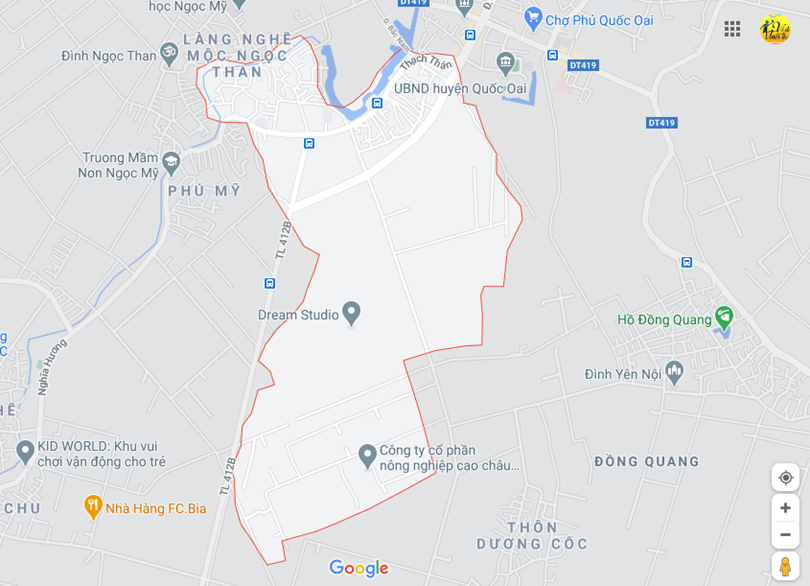 Hình ảnh vị trí địa lý tại Thạch thán, Quốc oai, Hà nội 