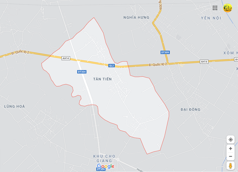 Hình ảnh vị trí địa lý tại Tân tiến, Vĩnh tường, Vĩnh phúc