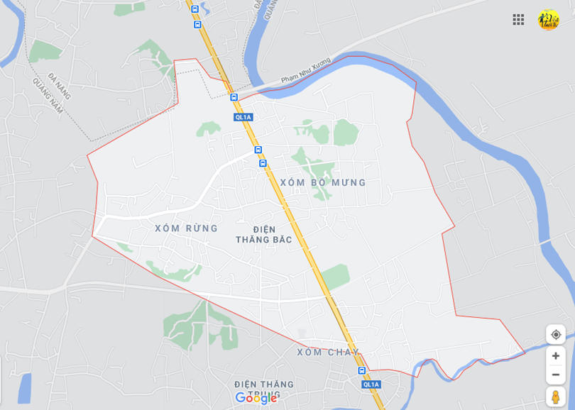 Hình ảnh vị trí địa lý tại Điện thắng bắc, Điện bàn, Quảng nam 