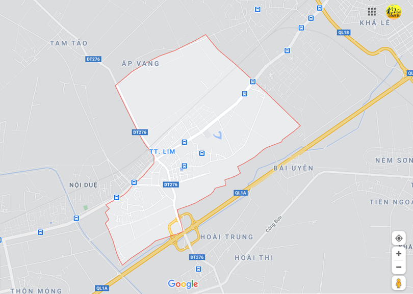 Hình ảnh vị trí địa lý tại thị trấn Lim, Tiên du, Bắc ninh 